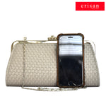 AQUA EVENING BAG